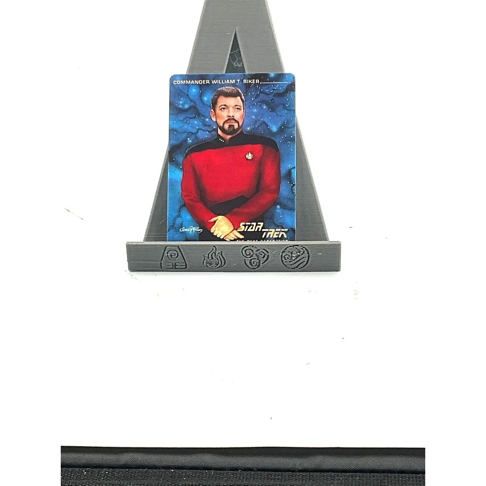 Star Trek TNG Commander William T‎ Riker Porcelain Collector Card